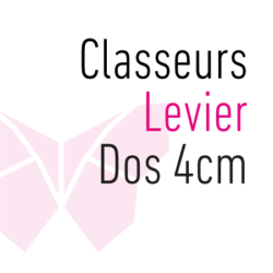 Classeurs Levier Dos 4 cm
