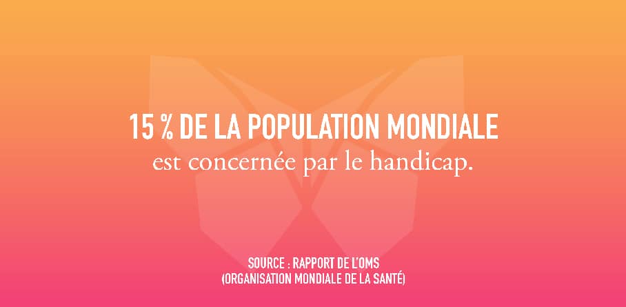 15% de la population mondiale est concernée par le handicap - Les Papillons de Jour