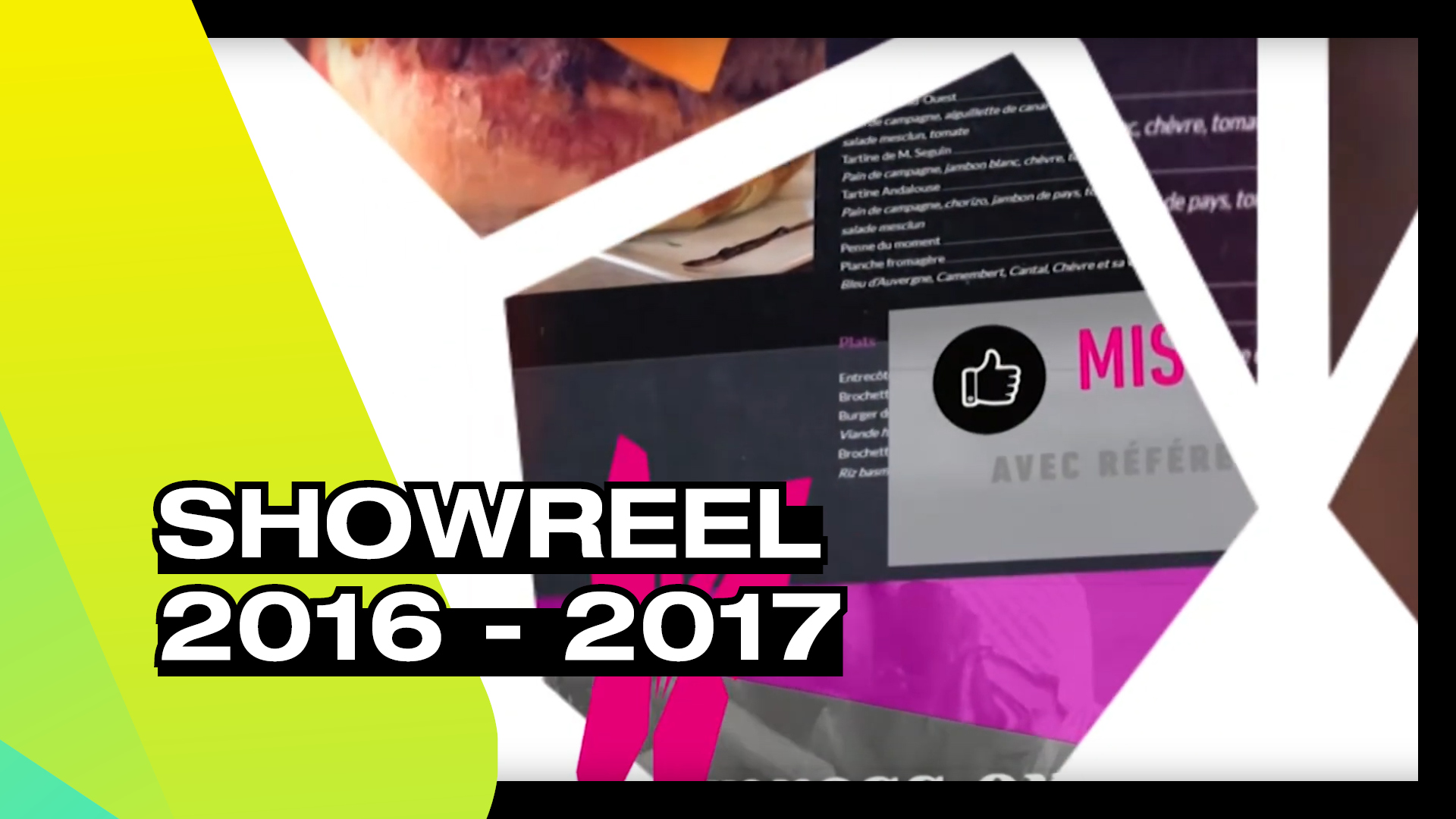 SHOWREEL 2016-2017